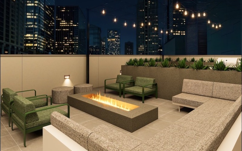 Wind down in the evening, admiring the cityscape